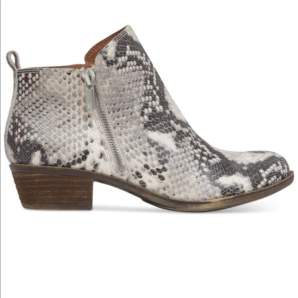 Lucky Brand Basal Bootie in Snakeskin